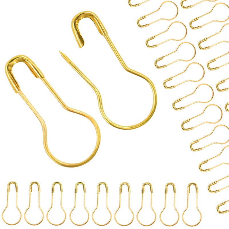 Renashed 1000pcs 0.85 Inch Clothing Tag Pins Bulb Pin Metal Gourd Pin DIY Home Accessories Safety Pins Bulb Pin - Image 1